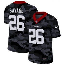 Green Bay Packers #26 Darnell Savage Jr. Mens Nike 2020 Black CAMO Vapor Untouchable Limited Stitched NFL Jersey