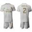 Real Madrid #2 Carvajal White Home Soccer Club Jersey