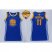 Womens Warriors #11 Klay Thompson Blue The Finals Patch Dress Stitched NBA Jersey