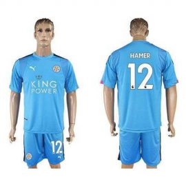 Leicester City #12 Hamer Light Blue Goalkeeper Soccer Club Jersey
