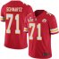 Nike Kansas City Chiefs #71 Mitchell Schwartz Red Team Color Mens Super Bowl LV Bound Stitched NFL Vapor Untouchable Limited Jersey