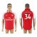 Arsenal #34 Coquelin Home Soccer Club Jersey