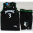 Minnesota Timberwolves 3 Stephon Marbury Black Swingman NBA Jerseys Short Suits Cheap