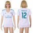 Womens Real Madrid #12 Marcelo Home Soccer Club Jersey