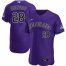 Colorado Rockies #28 Nolan Arenado Mens Nike Purple Alternate 2020 Authentic Player MLB Jersey