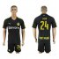 Dortmund #24 Sarr Away Soccer Club Jersey