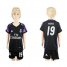 Real Madrid #19 Modric Black Kid Soccer Club Jersey