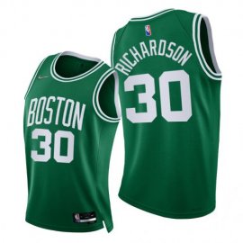Nike Boston Celtics #30 Josh Richardson Womens 2021-22 75th Diamond Anniversary NBA Jersey Green Womens