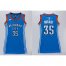 Womens Thunder #35 Kevin Durant Blue Dress Stitched NBA Jersey