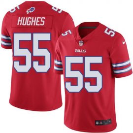 Nike Buffalo Bills #55 Jerry Hughes Red Mens Stitched NFL Elite Rush Jersey