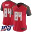 Nike Tampa Bay Buccaneers #84 Cameron Brate Red Team Color Womens Stitched NFL 100th Season Vapor Untouchable Limited Jersey