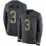 Nike Tampa Bay Buccaneers #3 Jameis Winston Anthracite Salute to Service Mens Stitched NFL Limited Therma Long Sleeve Jersey