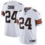Cleveland Browns #24 Nick Chubb Mens Nike White 2020 Vapor Limited Jersey