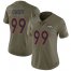 Nike Denver Broncos #99 Jurrell Casey Olive Womens Stitched NFL Limited 2017 Salute To Service Jersey