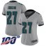Nike Philadelphia Eagles #27 Malcolm Jenkins Silver Womens Stitched NFL Limited Inverted Legend 100th Season Jersey