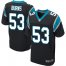 Nike Carolina Panthers #53 Brian Burns Black Team Color Mens Stitched NFL Elite Jersey