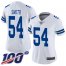 Nike Dallas Cowboys #54 Jaylon Smith White Womens Stitched NFL 100th Season Vapor Limited Jersey