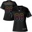 Nike Carolina Panthers #88 Greg Olsen Black Womens NFL Fashion Game Jersey