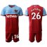 West Ham United #26 Masuaku Home Soccer Club Jersey