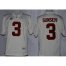 Alabama Crimson Tide 3 Vinnie Sunseri White Limited College Football NCAA Jerseys