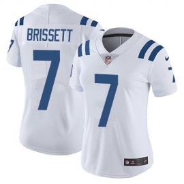 Nike Indianapolis Colts #7 Jacoby Brissett White Womens Stitched NFL Vapor Untouchable Limited Jersey