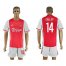 Ajax #14 Cruijff Home Soccer Club Jersey