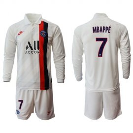 Paris Saint-Germain #7 Mbappe Away Long Sleeves Soccer Club Jersey