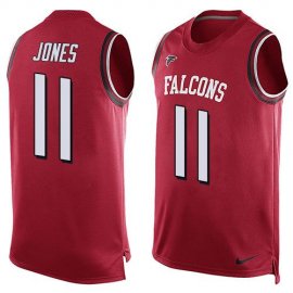 Nike Atlanta Falcons #11 Julio Jones Red Team Color Mens Stitched NFL Limited Tank Top Jersey
