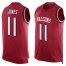Nike Atlanta Falcons #11 Julio Jones Red Team Color Mens Stitched NFL Limited Tank Top Jersey
