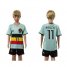 Belgium #11 Mirallas Away Kid Soccer Country Jersey