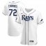Tampa Bay Rays #72 Yonny Chirinos Mens Nike White Home 2020 World Series Bound Authentic Player MLB Jersey