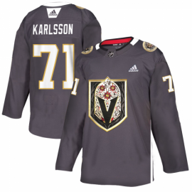 Vegas Golden Knights #71 William Karlsson Mens Grey Adidas Latino Heritage Night Stitched NHL Jersey