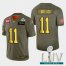 Kansas City Chiefs #11 Demarcus Robinson Mens Nike Olive Gold Super Bowl LIV 2020 2019 Salute to Service Limited NFL 100 Jersey