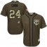 Minnesota Twins #24 C.J. Cron Green Salute to Service Stitched Youth MLB Jersey