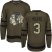 Adidas Chicago Blackhawks #3 Pierre Pilote Green Salute to Service Stitched NHL Jersey