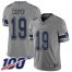 Nike Dallas Cowboys #19 Amari Cooper Gray Mens Stitched NFL Limited Inverted Legend 100th Season Jersey