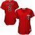 Minnesota Twins #2 Luis Arraez Red Alternate Womens Stitched MLB Jersey