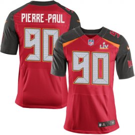Nike Tampa Bay Buccaneers #90 Jason Pierre-Paul Red Team Color Mens Super Bowl LV Bound Stitched NFL Vapor Untouchable Elite Jersey