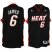 Revolution 30 Miami Heat 6 LeBron James Black Swingman Jersey Cheap
