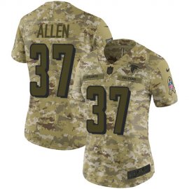 Nike Atlanta Falcons #37 Ricardo Allen Camo Womens Stitched NFL Limited 2018 Salute to Service Jersey