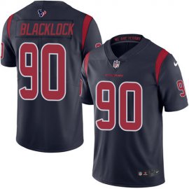 Nike Houston Texans #90 Ross Blacklock Navy Blue Mens Stitched NFL Limited Rush Jersey
