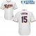 Minnesota Twins #15 Jason Castro White Cool Base Stitched Youth MLB Jersey