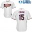 Minnesota Twins #15 Jason Castro White Cool Base Stitched Youth MLB Jersey