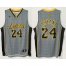 Los Angeles Lakers 24 Kobe Bryant Grey Static Fashion Swingman NBA Jersey Cheap