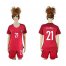 Womens Portugal #21 Soares Home Soccer Country Jersey