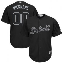 Detroit Tigers Majestic 2019 Players Weekend Cool Base Roster Custom Jersey Black