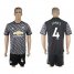Manchester United #4 Jones Black Soccer Club Jersey