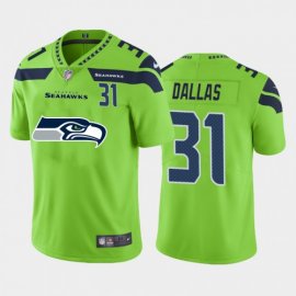 Seattle Seahawks #31 DeeJay Dallas Green Mens Nike Big Team Logo Player Vapor Limited NFL Jersey
