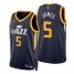 Nike Utah Jazz #5 Justin James Navy Mens 2021-22 NBA 75th Anniversary Diamond Swingman Jersey – Icon Edition Mens