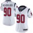 Nike Houston Texans #90 Ross Blacklock White Womens Stitched NFL Vapor Untouchable Limited Jersey